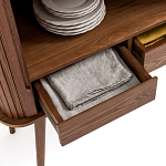 Буфет с двумя раздвижными дверцами Toinette Brown Wooden Cupboard варинант исполнения - 5 | Loft Concept в Краснодаре