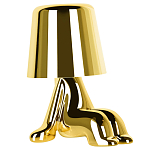 Настольная лампа фигурная цвета золото с гладким абажуром Высота 16 см Sophia варинант исполнения - 2 | Loft Concept в Краснодаре