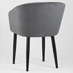 Мягкое кресло на металлических ножках Shaggy Dark Grey варинант исполнения - 4 | Loft Concept в Краснодаре