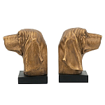Держатель для книг с бронзовыми фигурками головы собаки Dog Elegance  варинант исполнения - 1 | Loft Concept в Краснодаре
