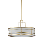 Подвесной светильник цвета латунь с белым матовым плафоном с геометрическим рисунком Feiss варинант исполнения - 1 | Loft Concept в Краснодаре