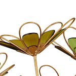 Люстра золотого цвета в форме цветка Hanging Flowers варинант исполнения - 2 | Loft Concept в Краснодаре