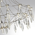 Люстра подвесная из металла с хрустальными прозрачными подвесками Quasar 81 варинант исполнения - 13 | Loft Concept в Краснодаре