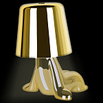 Настольная лампа фигурная цвета золото с гладким абажуром Высота 16 см Sophia варинант исполнения - 7 | Loft Concept в Краснодаре