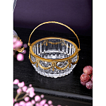 Корзиночка из прозрачного стекла с бронзовой ручкой Eden Garden варинант исполнения - 3 | Loft Concept в Краснодаре