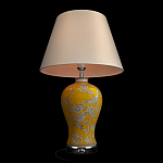 Настольная лампа желтая с изображением белых птиц Flight Among Acacia варинант исполнения - 4 | Loft Concept в Краснодаре