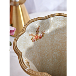 Ваза голубого цвета из фарфора с цветочным рисунком и бронзовой стрекозой Blue Garden варинант исполнения - 6 | Loft Concept в Краснодаре