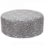 Пуф круглый с принтом Beige Jacquard варинант исполнения - 1 | Loft Concept в Краснодаре