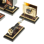 Настольный письменный набор из яшмы и долерита с декором в виде коня Manager Organizer варинант исполнения - 7 | Loft Concept в Краснодаре