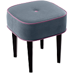 Квадратный мягкий пуф на черных ножках Winton Pouf Square варинант исполнения - 23 | Loft Concept в Краснодаре