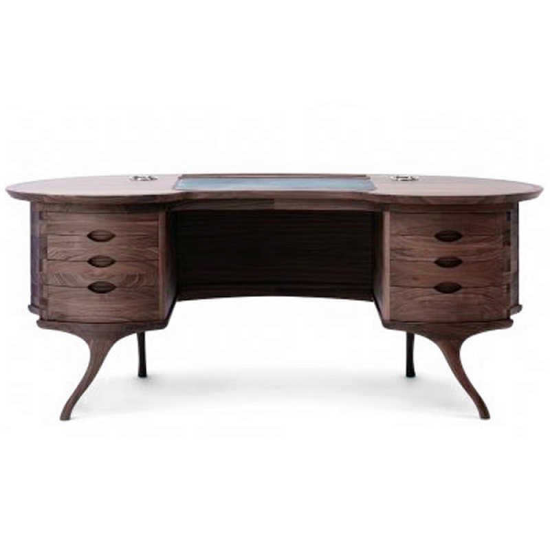 Дизайнерский письменный стол Bean Desk Орех Дизайнерский письменный стол Bean Desk Орех в Краснодаре | Loft Concept