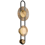 Бра со стеклянными плафонами в форме дисков Savio Brown Glass Disc Light варинант исполнения - 1 | Loft Concept в Краснодаре