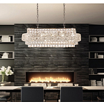 Люстра овальной формы хрустальная в неоклассическом стиле Majesty варинант исполнения - 8 | Loft Concept в Краснодаре