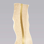 Торшер с изогнутым каркасом Golden Wave варинант исполнения - 3 | Loft Concept в Краснодаре