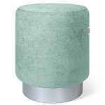 Пуф мятный велюр на металлическом основании Golden Belt варинант исполнения - 1 | Loft Concept в Краснодаре