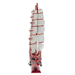 Декоративная модель деревянного красного парусника в подарочной упаковке With The low варинант исполнения - 2 | Loft Concept в Краснодаре