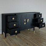 Большой Комод-буфет Elsa Dreams Black с ящиками варинант исполнения - 6 | Loft Concept в Краснодаре