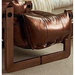 Кресло-диван кожаное на деревянном каркасе Medieval Furniture варинант исполнения - 6 | Loft Concept в Краснодаре