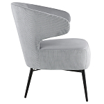 Современное мягкое кресло на металлических ножках Rakush Grey варинант исполнения - 5 | Loft Concept в Краснодаре