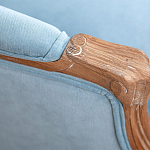 Кресло Ava Classical Armchair light blue velour варинант исполнения - 5 | Loft Concept в Краснодаре