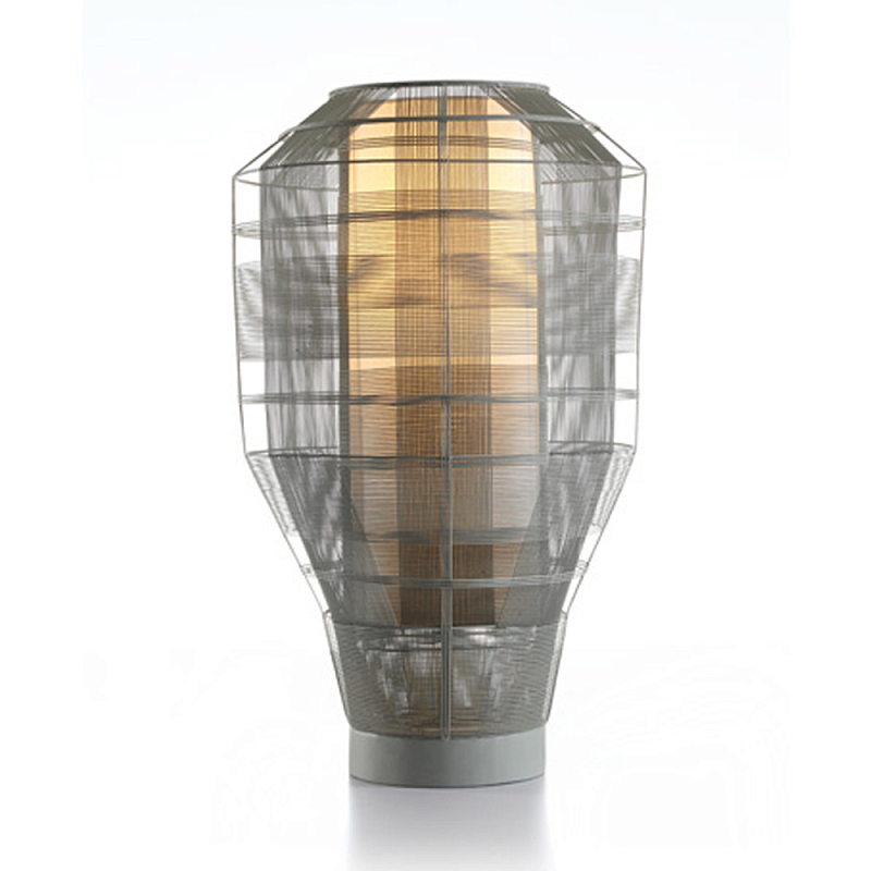 Настольная лампа серого цвета Schema Никель Серый в Краснодаре | Loft Concept 