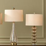 Настольная лампа с фактурным стеклянным корпусом Glamorous Pommel варинант исполнения - 4 | Loft Concept в Краснодаре