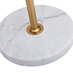 Торшер с мраморным столиком и золотым плафоном Ezio Floor Lamp варинант исполнения - 4 | Loft Concept в Краснодаре