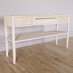 Дизайнерская Консоль с полкой и ящиком Primo Светлый дуб варинант исполнения - 2 | Loft Concept в Краснодаре