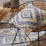 Чехол на подушку с узором в этно-стиле Blue Ikat варинант исполнения - 5 | Loft Concept в Краснодаре