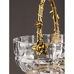 Конфетница с бронзовой ручкой и фарфоровой птичкой на крышке Eden Garden варинант исполнения - 6 | Loft Concept в Краснодаре