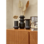 Комод с геометрическим рисунком на ящиках Anders Dark Wood варинант исполнения - 6 | Loft Concept в Краснодаре