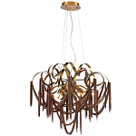 Люстра подвесная с переплетенными металлическими лентами и цепочками Atlantis Chain варинант исполнения - 2 | Loft Concept в Краснодаре