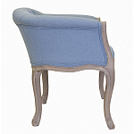 Кресло низкое в стиле прованс Louis French Armchair light blue flax варинант исполнения - 1 | Loft Concept в Краснодаре