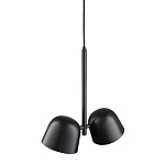 Подвесной светильник черный с 2-мя плафонами Pendant lamp Black варинант исполнения - 3 | Loft Concept в Краснодаре