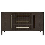 Буфет Primo с тремя ящиками и двумя фасадами Темный орех варинант исполнения - 9 | Loft Concept в Краснодаре