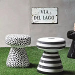 Дизайнерский журнальный стол белый в чёрный горох Gefan варинант исполнения - 2 | Loft Concept в Краснодаре