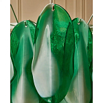 Люстра из стеклянных зеленых лепестков Petalled Illuminator варинант исполнения - 7 | Loft Concept в Краснодаре