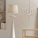 Торшер белый с фигурным каркасом Bleached Element варинант исполнения - 3 | Loft Concept в Краснодаре