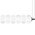 Светодиодный подвесной светильник линейный с белым воздушным плафоном Glowing Cloud варинант исполнения - 4 | Loft Concept в Краснодаре