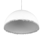 Подвесной светильник в форме купола белого цвета с ажурной бахромой Tactile Line варинант исполнения - 6 | Loft Concept в Краснодаре