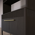 Стеллаж Primo с ящиками Темный орех варинант исполнения - 4 | Loft Concept в Краснодаре