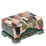 Шкатулка с мозаикой из натуральных камней Stone Casket варинант исполнения - 1 | Loft Concept в Краснодаре