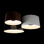 Потолочный светильник с 3-мя цилиндрическими абажурами черного белого и коричневого цвета Urban Dome варинант исполнения - 4 | Loft Concept в Краснодаре
