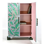 Премиальный Шкаф Defoliation двухстворчатый роспись зеленые листья  варинант исполнения - 3 | Loft Concept в Краснодаре