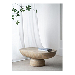 Столик кофейный кремового цвета с овальной столешницей и круглым основанием Cream Dalmen Table варинант исполнения - 10 | Loft Concept в Краснодаре