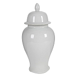 Ваза белая с крышкой однотонная Chinoiserie Ceramics варинант исполнения - 8 | Loft Concept в Краснодаре