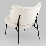 Мини-кресло District Lounge букле белый варинант исполнения - 3 | Loft Concept в Краснодаре