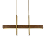 Люстра линейная прямоугольная Wooden Straight Shapes варинант исполнения - 2 | Loft Concept в Краснодаре