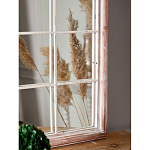 Зеркало-окно настенное в венецианском стиле с деревянной рамой бежевого цвета Venetian Smooth варинант исполнения - 6 | Loft Concept в Краснодаре