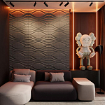 Гипсовая 3D панель с принтографией PM-04 варинант исполнения - 1 | Loft Concept в Краснодаре